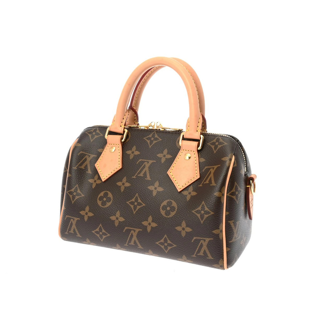 Louis Vuitton Monogram Handbag Canvas Fuchsia Bandoulire Pink Speedy